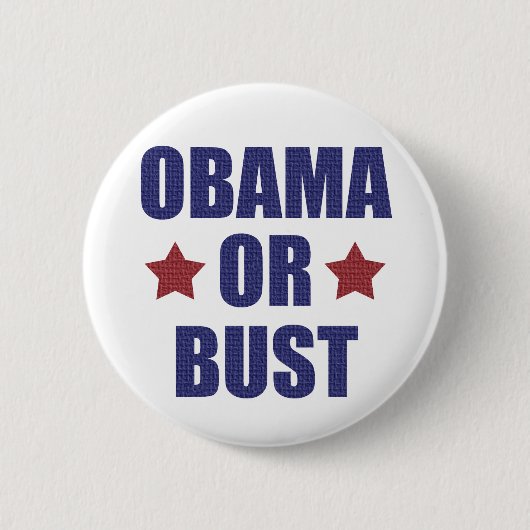 Knop Obama of bust Ronde Button 5,7 Cm (Voorkant)