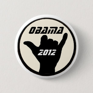 Knop Obama Shaka Ronde Button 5,7 Cm