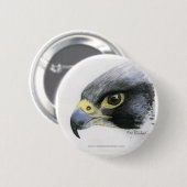 Knop "Peregrine Falcon" Ronde Button 5,7 Cm (Voorkant /achterkant)