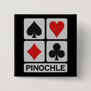 Knop Pinochle Vierkante Button 5,1 Cm