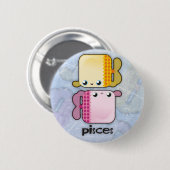 Knop Pisces Ronde Button 5,7 Cm (Voorkant /achterkant)