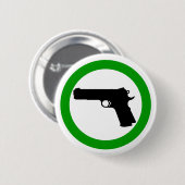 Knop pistolen Toegestane zone Ronde Button 5,7 Cm (Voorkant /achterkant)