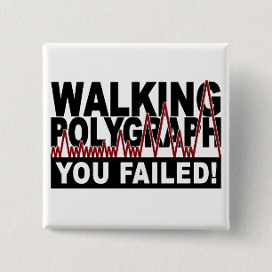 Knop Polygraaf Vierkante Button 5,1 Cm