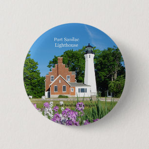 Knop Port Sanilac Lighthouse Ronde Button 5,7 Cm