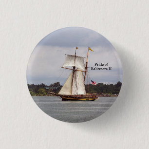 Knop Pride van Baltimore II Ronde Button 3,2 Cm