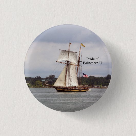 Knop Pride van Baltimore II Ronde Button 3,2 Cm (Voorkant)