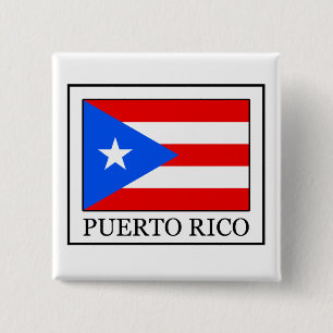 Knop Puerto Rico Vierkante Button 5,1 Cm