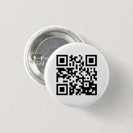Knop QR-code thema Ronde Button 3,2 Cm (Voorkant /achterkant)