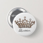 Knop Queen Tiara Gem Ronde Button 5,7 Cm (Voorkant /achterkant)