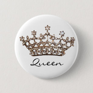 Knop Queen Tiara Gem Ronde Button 5,7 Cm