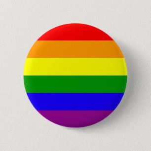 Knop Rainbow Pride Ronde Button 5,7 Cm