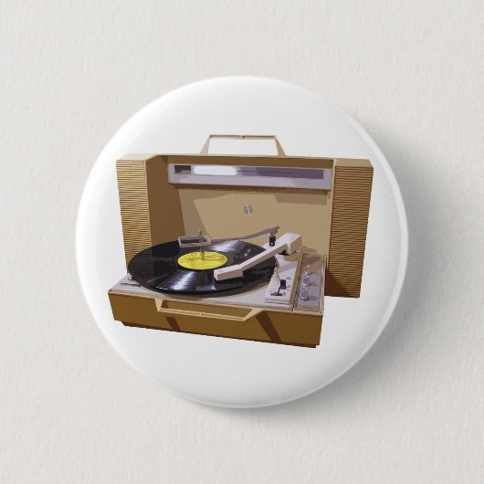 Knop Record Player Ronde Button 5,7 Cm (Voorkant)