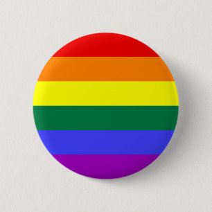 Knop Regenboog gay Ronde Button 5,7 Cm