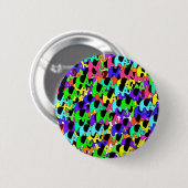 Knop Regenboogolifanten Ronde Button 5,7 Cm (Voorkant /achterkant)