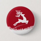 Knop Reindeer pompen Ronde Button 5,7 Cm (Voorkant)