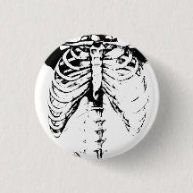 Knop Ribcage Skeleton Gothic
