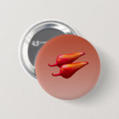 Knop Rode Chili Peppers Ronde Button 5,7 Cm (Voorkant /achterkant)