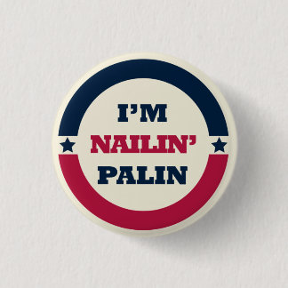 Knop Sarah Palin Ronde Button 3,2 Cm