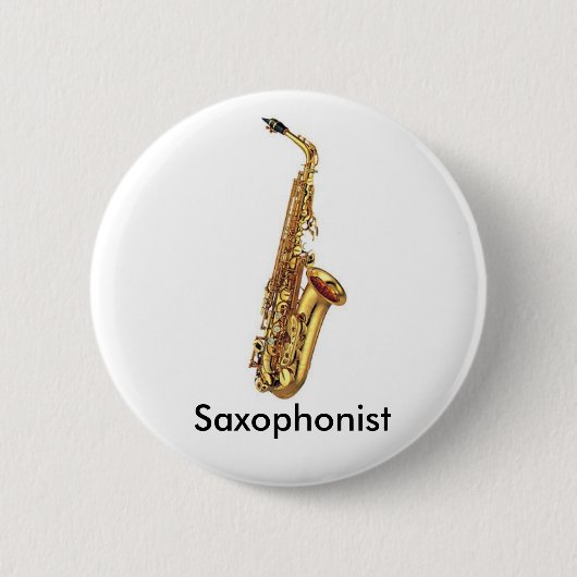 Knop Saxophone Ronde Button 5,7 Cm (Voorkant)