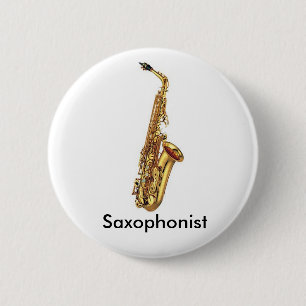 Knop Saxophone Ronde Button 5,7 Cm