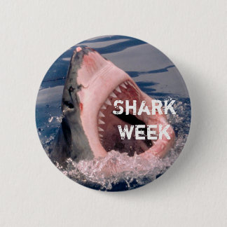 Knop Shark Week Ronde Button 5,7 Cm