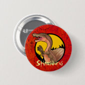 Knop Spinosaurus Ronde Button 5,7 Cm (Voorkant /achterkant)