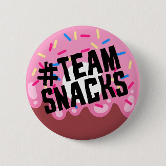 Knop "#TEAM SNACKS" Ronde Button 5,7 Cm