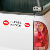 Knop Teken Bumpersticker (Op Truck)