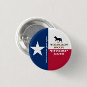 Knop Texan for Trump Ronde Button 3,2 Cm (Voorkant /achterkant)