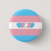 Knop Transgender-vlag Ronde Button 3,2 Cm (Voorkant)