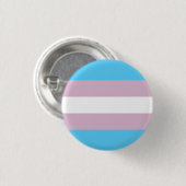 Knop TransPride vlag Ronde Button 3,2 Cm (Voorkant /achterkant)