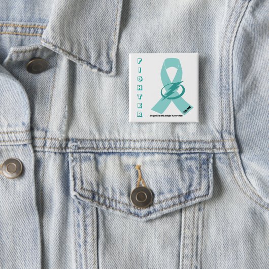 knop Trigeminale Neuralgie FIGHTER Vierkante Button 5,1 Cm (In situ)