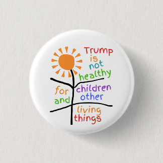 Knop: Trump is ongezond voor kinderen Ronde Button 3,2 Cm