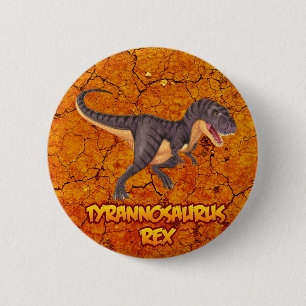 Knop Tyrannosaurus Rex Ronde Button 5,7 Cm