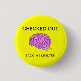 Knop Uitchecken Ronde Button 3,2 Cm
