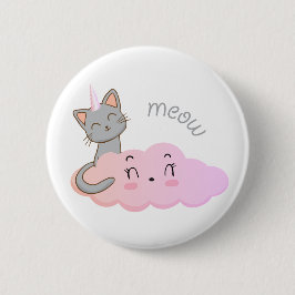 Knop Unicat Cloud Meow Ronde Button 5,7 Cm