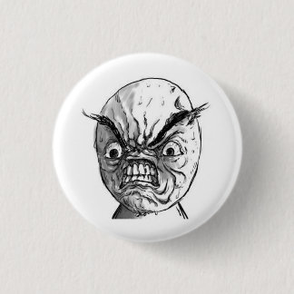 Knop van Angry rage Ronde Button 3,2 Cm