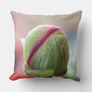 Knop van een Pioenroos Kussen