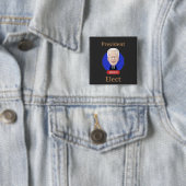 Knop van president-elect Biden Vierkante Button 5,1 Cm (In situ)