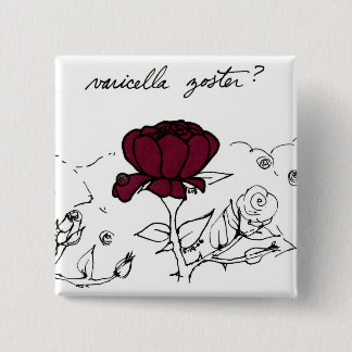 Knop Varicella Zoster Vierkante Button 5,1 Cm