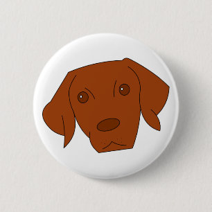 knop Vizsla Ronde Button 5,7 Cm