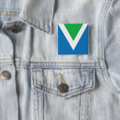 Knop Vlag vlag vra Vierkante Button 5,1 Cm (In situ)