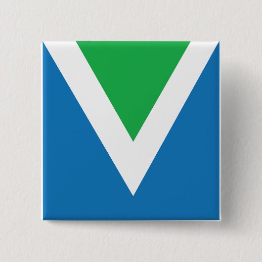 Knop Vlag vlag vra Vierkante Button 5,1 Cm (Voorkant)