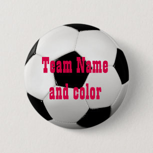 Knop Voetbal label instellen Ronde Button 5,7 Cm