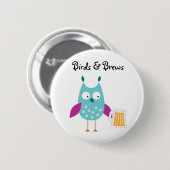 knop Vogels en brouwerijen Ronde Button 5,7 Cm (Voorkant /achterkant)