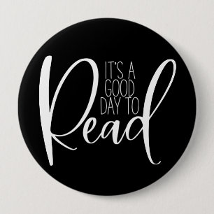 Knop voor boekenliefhebbers ronde button 4,0 cm