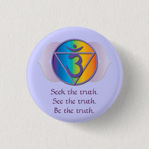 Knop voor de derde oogwaarheid ronde button 3,2 cm