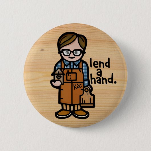 knop voor de werkbalk. ronde button 5,7 cm (Voorkant)