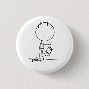 Knop voor games ronde button 3,2 cm