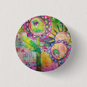 Knop voor gemengde mediatoestuin ronde button 3,2 cm